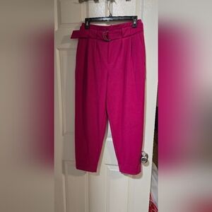 High-waist hot pink pants sz 6